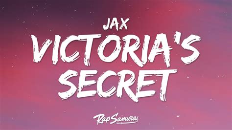 victorias secret lyrics|victoria's secret song by jax.